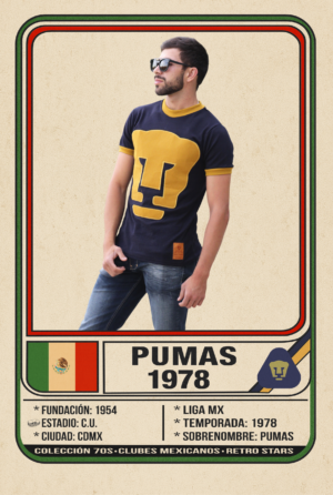 PUMAS 78 Jersey Retro Pumas 1978