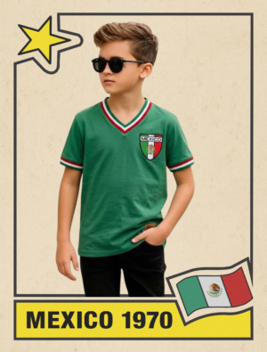 MEXICO 70 NIÑO JERSEY RETRO MEXICO 1970 NIÑO