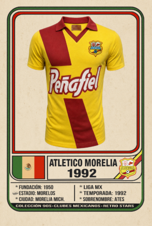 MORELIA 92 JERSEY RETRO MORELIA 1992