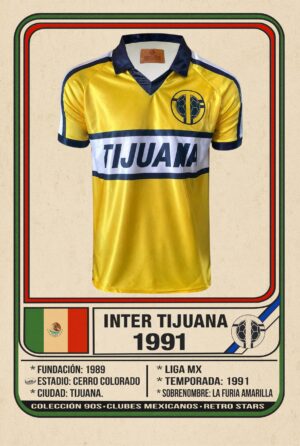 TIJUANA VISITA JERSEY RETRO INTER TIJUANA 1991 VISITA