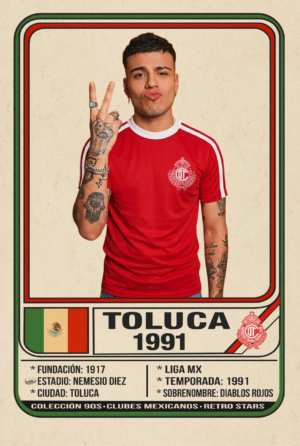 TOLUCA 91 JERSEY RETRO TOLUCA 1991
